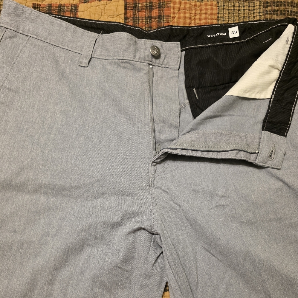 Volcom Gray Chinos Sleek Tailored Fit